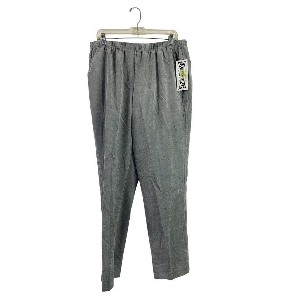 Allison Daley Women's Pearl Grey Corduroy Pants